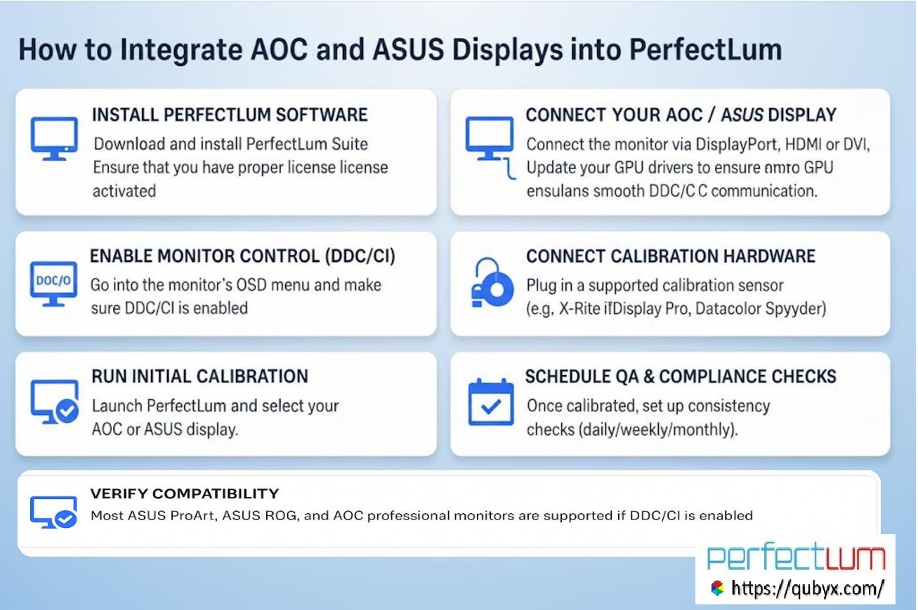 integrate AOC & ASUS displays into PerfectLum