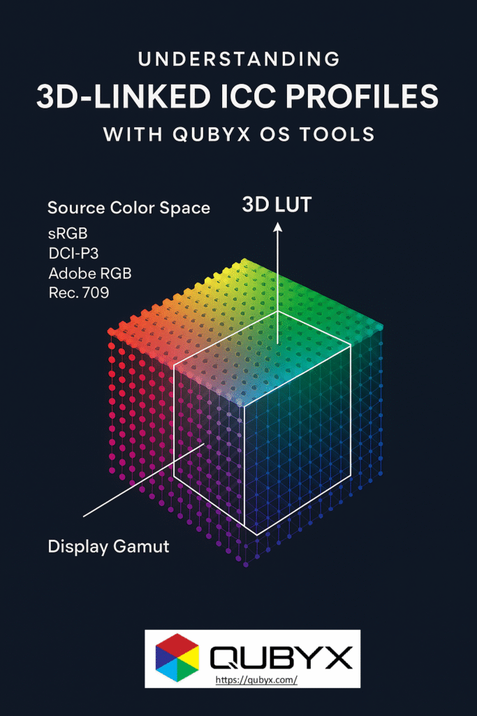 3D-Linked ICC Profiles By QUBYX OS Tools