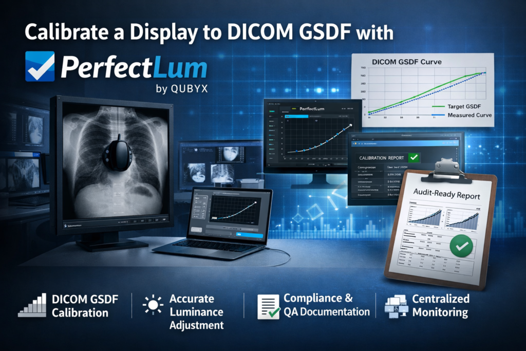 How to calibrate a Display to DICOM GSDF with PerfectLum